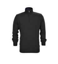 Erkek Spor Düz Fermuarlı Yaka Kazak R22949 BGL-ST03181 (Haki)