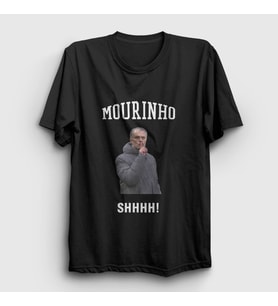 Presmono Unisex Beyaz SHHHH Jose Mourinho T-Shirt 429630tt (Siyah)