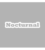 Nocturnal Araba Sticker siyah 17x3 CM (Beyaz)