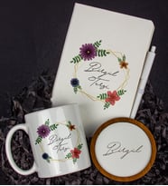 Kişiye Özel Defter Kalem Kupa Ve Bardak Altlığı Hediye Seti 103814 (Model 5)