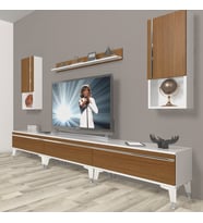 Decoraktiv Eko 270TA Mdf Silver Tv Ünitesi Tv Sehpası (Beyaz - Ceviz)