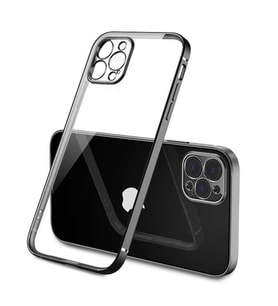 Apple iPhone 12 Pro Kılıf Zore Gbox Renkli Kenar Kılıf (Rose)