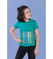 Toontoy Erkek Çocuk Baskılı Tişört (Yeşil)