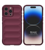 Microsonic Apple iPhone 15 Pro Kılıf Oslo Prime Yeşil (Bordo)