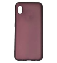 Galaxy A01 Core Kılıf Kamera Çıkıntılı Soft Silikon (Mürdüm)