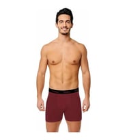Tutku Erkek Likralı Sporcu  Boxer 0400 - 12 Adet (Bordo)