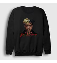 Presmono Unisex Beyaz Forever XXXTentacion Sweatshirt 47853tt (Siyah)