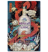 Cakapuzzle Votka Afiş Desenli Görsel Puzzle Yapboz MDF (Ahşap) (255 Parça)