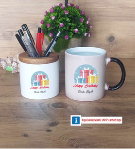 Doğum Günü Hediyesi Kalemlik, Kupa Bardak T Kişiye Özel Hediye (Model 3)