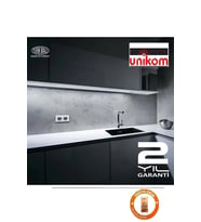 UNİKOM Mutfak Tezgah Altı Dekoratif Led Aydınlatma Armatür 50 Cm On-Off Tuşlu (Beyaz)