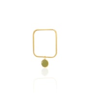 Kadir Jewellery 22 Ayar Altın Kaplama Zirkon Taşlı Ayarlanabilir Vintage Bilezik (Zeytin Yeşili)