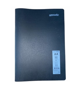 Mynote Text Neon Defter A4 80 Yp Kareli - Kırmızı (Siyah)