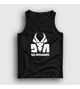 Presmono Unisex Beyaz Logo Die Antwoord Atlet 453869tt (Siyah)