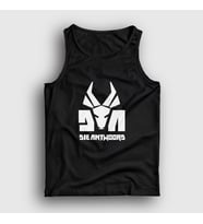 Presmono Unisex Beyaz Logo Die Antwoord Atlet 453869tt (Siyah)