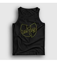 Presmono Unisex Sarı Logo Wu Tang Clan Atlet 303963tt (Siyah)
