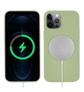 Apple iPhone 13 Pro Max Kılıf Zore Silksafe Wireless Kılıf (Açık Yeşil)