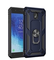 Microsonic Samsung Galaxy J7 Pro Kılıf Military Ring Holder (Lacivert)