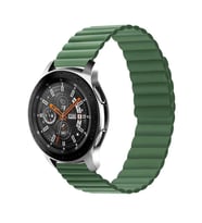 Samsung Galaxy Watch Gear S3 Kordon Renkli Strap Deri Loop Kordon (Yeşil)