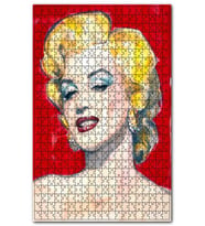Cakapuzzle Retro Marilyn Monroe Desenli Görsel Puzzle Yapboz MDF (Ahşap) (500 Parça)