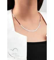 İTALYAN MODEL FASHİON KOLYE GOLD,GÜMÜŞ VE ROSE RENK 925 AYAR GÜMÜŞ KOLYE (Rose)