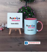Psikolojik Danışman Dekoratif Taş, Kupa Bardak Kırmızı Hediye Psikolojik Danışmana Hediye (Model 5)