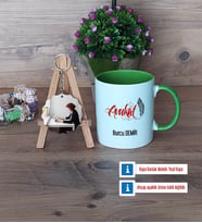 Avukat Kupa Bardak Beyaz ve Fotoğraflı Ahşap Anahtarlık Hediye (Model 14)