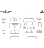Meriç® Fiat Palio Ön Torpido Kaplama Maun 18 Parça 2002-2005 (Alüminyum)