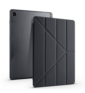 Samsung Tab S6 Lite P610 10.4 İnç Katlanabilir Kalemlikli Standlı Akıllı Kılıf (Siyah)