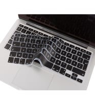 Laptop MacBook Air Pro Klavye Koruyucu 13-15-17inc F Türkçe Daktilo Düzeni A1466 (Siyah)
