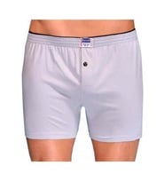 2 Adet Berrak 1099 Düğmeli Erkek Boxer %100 Pamuk Penye Boxer  (Gri)