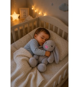 Özgüner Oyuncak Uyku Arkadaşım 45 Cm Pelüş Tavşan (Gri)