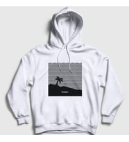 Presmono Unisex Gri Beach The Neighbourhood Kapüşonlu Sweatshirt 175550tt (Beyaz)
