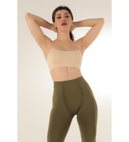 Miorre İnce Askılı Desteksiz Seamless Spor Sütyen (Ten)