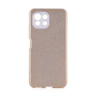 Xiaomi Mi 11 Lite Kılıf Simli Parlak Shining Kapak (Gold)