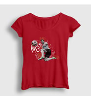 Presmono Kadın Haki 10 Argentina Soccer Futbol Lionel Messi T-Shirt 313678tt (Kırmızı)