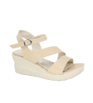 Trendyshose 03978 Rahat 5 Cm Dolgu Kadın Sandalet (Nude)