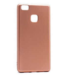 Huawei P9 Lite Kılıf Soft Mat Premier Case (Gold)