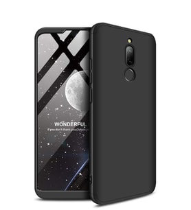 Microsonic Xiaomi Redmi 8 Kılıf Double Dip 360 Protective (Siyah)