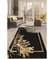 Dijital Kaymaz Taban Yıkanabilir Modern Renkli Salon Halısı Mutfak Halısı Yolluk ND-HT-846 (Gold)