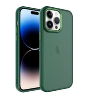 Apple iPhone 14 Pro Kılıf Zore May Arka Yüzey Buzlu Kılıf (Koyu Yeşil)