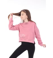Toontoy Kız Çocuk Baskılı Sweatshirt (Gül Kurusu)
