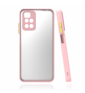 Xiaomi Redmi 10 Kılıf Kamera Korumalı Mat Kapak (Pembe)