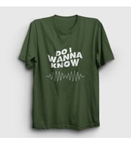 Presmono Unisex Sarı Know Arctic Monkeys T-Shirt 13962tt (Haki)
