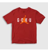 Presmono Unisex Çocuk Beyaz Air Goku Anime Dragon Ball T-Shirt 235622tt (Kırmızı)