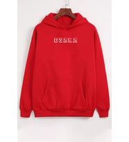 Unisex Osaka Baskılı Sweatshirt (Kırmızı)
