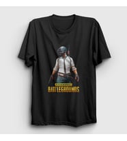 Presmono Unisex Sarı Cover Pubg T-Shirt 30103tt (Siyah)