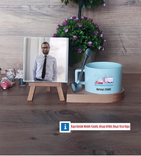 Fen ve Teknoloji Öğretmeni Fotoğraflı Dekoratif Taş, Kupa Bardak Beyaz Hediye (Model 8)