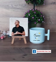 Sınıf Öğretmeni Fotoğraflı Dekoratif Taş, Kupa Bardak Beyaz Hediye Öğretmenler Günü Hediyesi (Model 12)