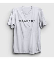 Presmono Unisex Sarı Logo Haggard T-Shirt 79703tt (Beyaz)