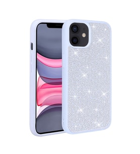 Apple iPhone 11 Kılıf Parlak Taşlı Tasarım Zore Ston Kılıf (Açık Mavi)